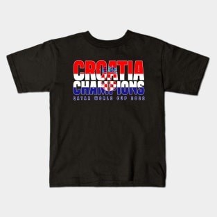 Croatia Champions World Cup 2022 Kids T-Shirt